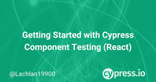 with cypress component testing react