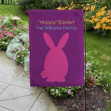 Easter Bunny Family Personalized Garden