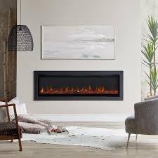 Real Flame 65 In Wall Mounted Recessed Electric Fireplace