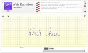 Web Equation Which Recognizes