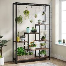 5 Tier Wooden Indoor Plant Stand