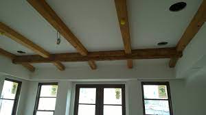 wood box ceiling beams