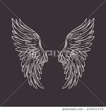 Vector Wings Icon Vintage Angel Wings