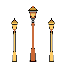 Garden Lamp Icon Vector On Trendy Design
