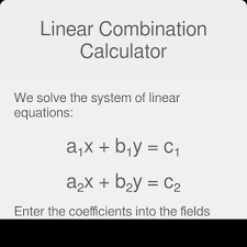 Linear Combination Calculator