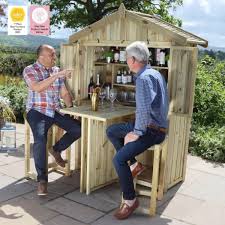 Zest Garden Bar And 2 Stool Set
