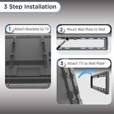 Promounts Flat Fixed Tv Wall Mount For 37 110 Screens Holds Up To 143 Lbs Uf Pro640