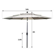 Aluminum Patio Market Umbrella