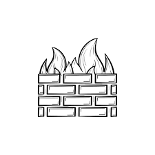 Firewall Hand Drawn Outline Doodle Icon