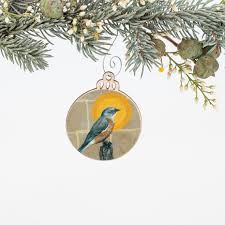 Western Bluebird Icon Ornament