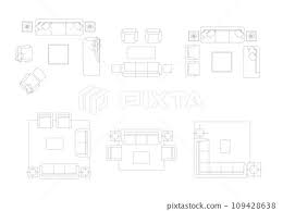 Furniture Icon Interior Plan View Top