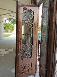 Multicolor Wrought Iron Door For Home