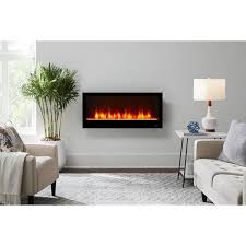 Home Decorators Collection 42 In Wall Mount Electric Fireplace In Black