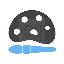 Paint Colors Blue Black Icon Iconbunny