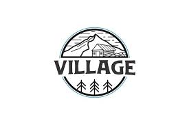 Village House Logo Design Cabin Lodge