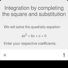 Integration By Completing The Square