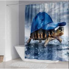 Turtle Shower Curtain Turtle Cap Sea