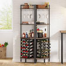 Wine Rack With Glass Holder