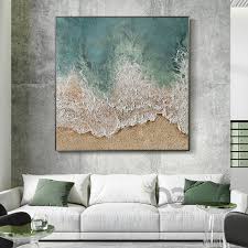 Large 3d Textured Coastal Wall Art