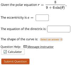 Polar Equation R 9 6sin