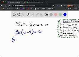 Solved Solve Equation By Factoring 5
