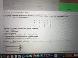 Solving This Matrix For The X Variable