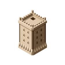Castles Isometric Medieval Buildings