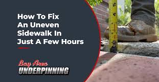 How To Fix An Uneven Sidewalk In Just A