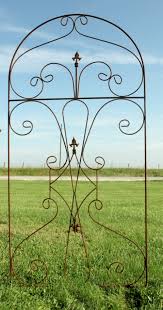 Wrought Iron Upside Down Garden Trellis