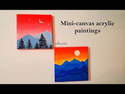 Mini Canvas Painting Acrylic Painting