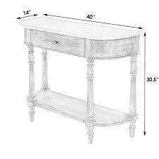 Marble Console Table With 1 Drawer