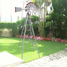 8ft Ornamental Windmill Lawn Sd Iron