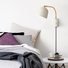 Modern White Plug In Wall Sconce