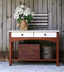 Sofa Table Makeover Paint Drawers And