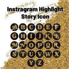 Alphabet Instagram Highlight Icons Bold