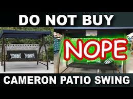 Do Not Buy Cameron Woven Patio Swing