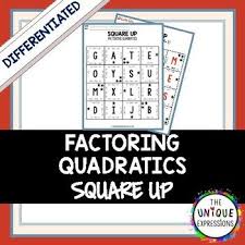 Factoring Quadratics Diffeiated