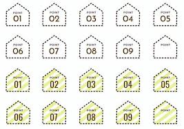 House Design Number Icon 2 Color Set