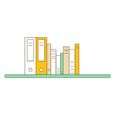 Office Wall Bookshelf Icon Png Svg