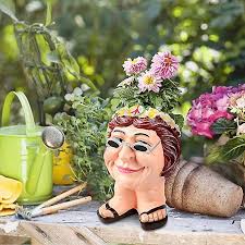 Plant Stand Funny Face Planters Pots
