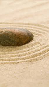 Close Up Making Zen Garden With Sand