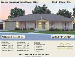 Country Homestead House Plan 409 6 M2