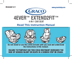 Graco 4ever Extend2fit Manual English