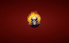 Hd Wallpaper Flame Skull Icon Fire
