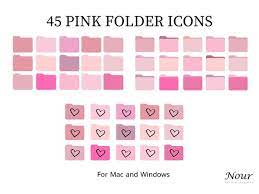 45 Pink Desktop Folder Icons Pink