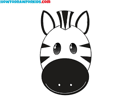 Zebra Face Drawing Tutorial Zebra