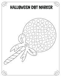Dot Marker Hallloween Coloring Pages