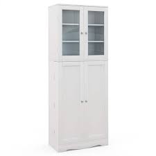 Shelf White Tall Kitchen Pantry Cabinet