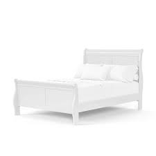 Twin Wood Frame Sleigh Bed