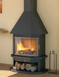 Wood Fireplace Ch 64 With Glass Focgrup